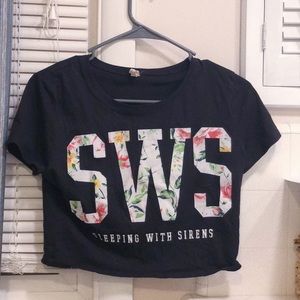 Sleeping with sirens crop top